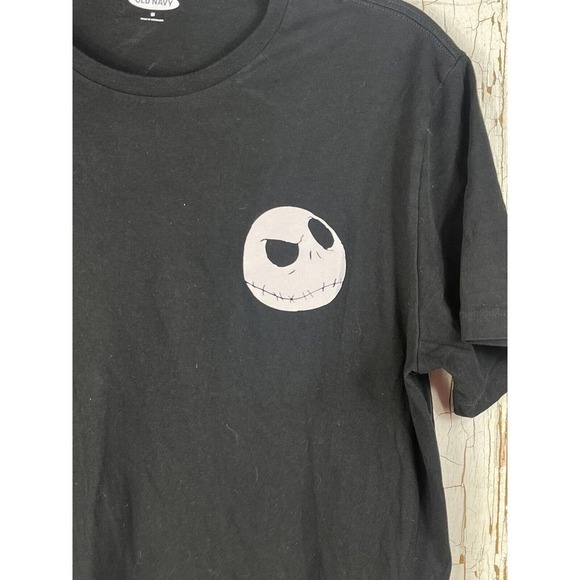 A Nightmare Before Christmas Short Sleeve T-Shirt Black MEDIUM Old Navy - Picture 2 of 10